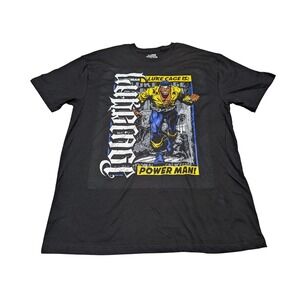 Red Chapter Marvel T Shirt Mens‎ XL Black Luke Cage Power Man Graphic Comic Tee
